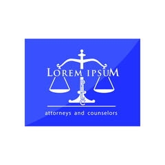 Illustration Vector graphic of law firm logo design