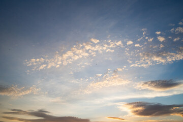 Fototapeta na wymiar sunset sky background pink clouds