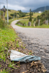 surgical mask pollution, bad for the environment and ecology