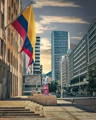 Fototapeten Cityscape of the city of Bogota, Colombia located in South America © Andres Mogollon