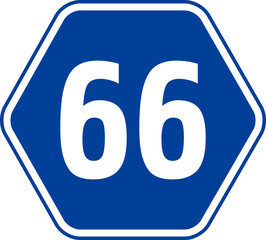 日本の道路標識の県道66号線