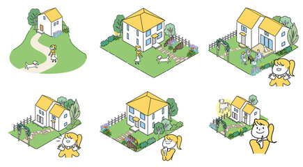 憧れの郊外の家6点セット