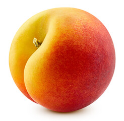 Peach isolated on a white background