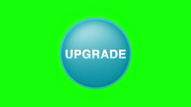 Upgrade Button Click Animation on Black Background and Green Screen.mov
