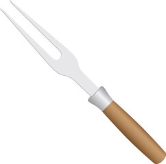 Fork for cutting meat