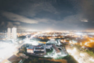 Fototapeta na wymiar Blur light of city at night