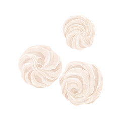 洋菓子ロッシェの手描き水彩風イラスト
