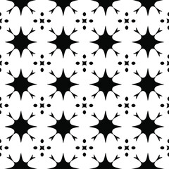  Geometric vector pattern with Black and white colors. Seamless abstract ornament for wallpapers and backgrounds.
