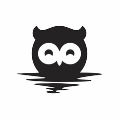 Owl logo design. Flying owl logo.