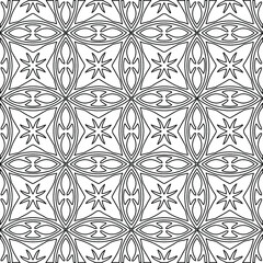 Geometric vector pattern with Black and white colors. abstract ornament for wallpapers and backgrounds.