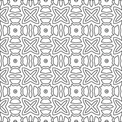 Geometric vector pattern with Black and white colors. abstract ornament for wallpapers and backgrounds.