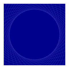 dark blue abstract vector background with round grid frame 