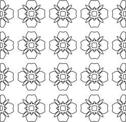 Geometric vector pattern with Black and white colors. abstract ornament for wallpapers and backgrounds.