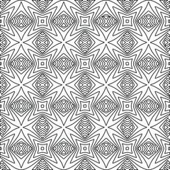 Geometric vector pattern with Black and white colors. abstract ornament for wallpapers and backgrounds.