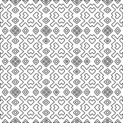 Geometric vector pattern with Black and white colors. abstract ornament for wallpapers and backgrounds.