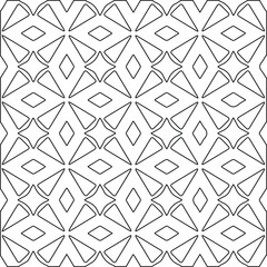 Geometric vector pattern with Black and white colors. abstract ornament for wallpapers and backgrounds.