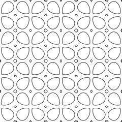 Geometric vector pattern with Black and white colors. abstract ornament for wallpapers and backgrounds.