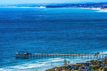 Scripps Pier La Jolla Heights Shores Beach San Diego California