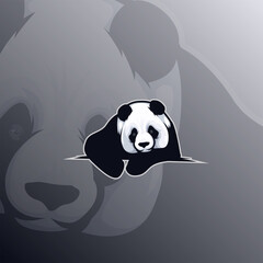 Panda Mascot Logo for Streaming Gaming 