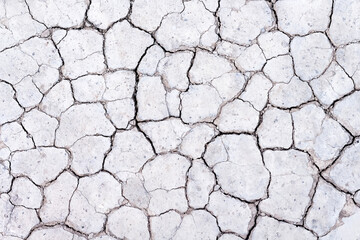 Close up crack ground texture , drought season background