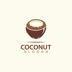 Coconut Logo image Design Template. Nature Product of Coconut Vector