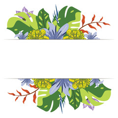 Beautiful Vector Floral Foliage Arrangements Set Graphics with elegant floral and leaves in colourful illustration. Can be used for your wedding or birthday party.