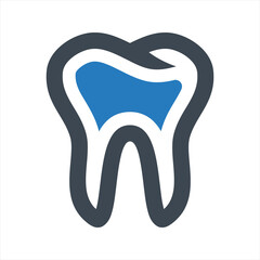 Dental care icon, vector and glyph