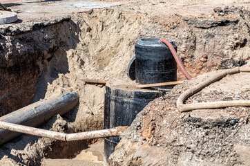 Replacement pipes of the heating main in summertime