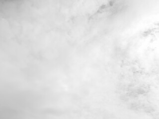 White cloudy sky for background.