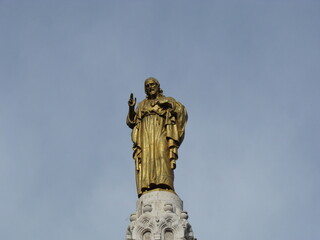 Statue of the Sacred Heart of Jesus in Bilbao.