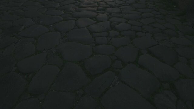 The Via Sacra Street and the Arch of Titus in Rome