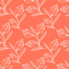 seamless pattern with flowers