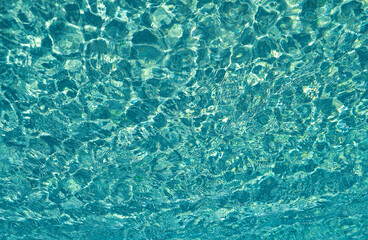 Water surface texture. Background of underwater. Rippled blurred texture of water.
