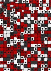 Fototapeta premium Abstract Geometric Pattern generative computational art illustration