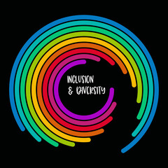 Inclusion and diversity infographic tree vector set, multi color leaves represent inclusion and diversity social