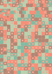 Fototapeta premium Abstract Geometric Pattern generative computational art illustration