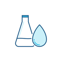 Water Analysis vector concept colored icon or sign