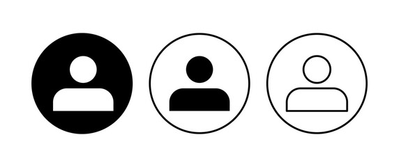 People icon set. person icon vector. User Icon vector