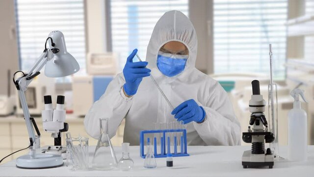 researcher work in laboratory to find treatment vaccine