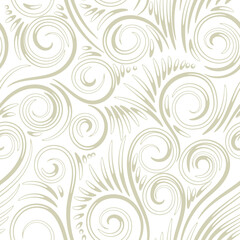 light and rich seamless vector pattern with twisted elements. Elegant ornament that can be used on any surface
