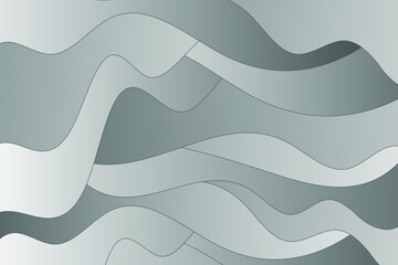 Abstract illustration with black waves. Wavy dark background.
