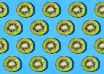 Kiwi fruit background, healthy food and fresh fruit