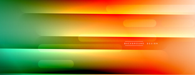 Fototapeta premium Dynamic lines abstract background. 3D shadow effects and fluid gradients. Modern overlapping forms