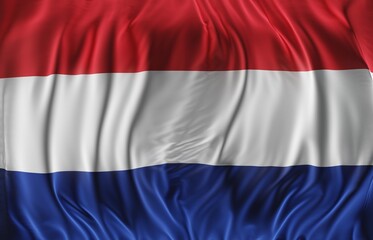 Abstract Netherlands Flag 3D Render (3D Artwork)