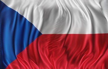 Abstract Czech Republic Flag 3D Render (3D Artwork)