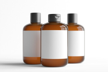 Bottle cosmetic mock up - 3d rendering