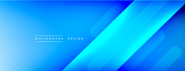 Fototapeta premium Dynamic lines abstract background. 3D shadow effects and fluid gradients. Modern overlapping forms