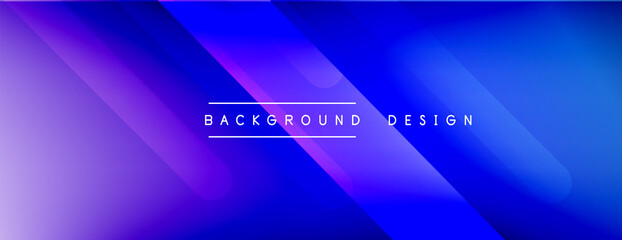 Fototapeta premium Dynamic lines abstract background. 3D shadow effects and fluid gradients. Modern overlapping forms