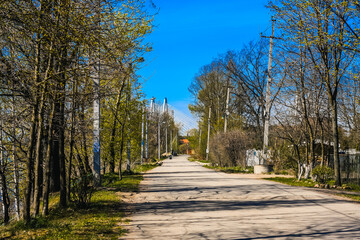 Nature in the spring in the suburbs of St. Petersburg