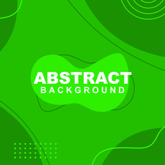Fototapeta na wymiar Illustration set vector of abstract background in green color. Good to use for banner, social media template, poster and flyer template, etc.